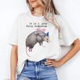 Fairy Godpossum Raccoon Trash Panda T-Shirt - Quirky Gift for Animal Lovers