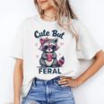 Funny Raccoon Summer Unisex T-Shirt - Cute But Feral Vibes