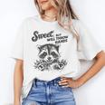 Sweet But Will Throw Hands Raccoon Sarcastic Unisex T-Shirt