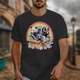 Adopt a Street Cat Vintage Unisex T-Shirt - Opossum & Raccoon Wildlife