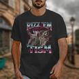 Autism Rizz Em With The Tism Meme Autistic Racoon Unisex T-Shirt