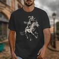 Cowboy Racoon Riding Horse T-Shirt - Vintage Western 90s Retro Unisex