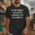 Fat Raccoon Spirit Animal Tee - Sarcastic Humor Unisex T-Shirt