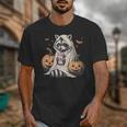 Ghost Pumpkin Raccoon Lovers Halloween Unisex T-Shirt