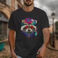 Hippie Raccoon Tie Dye Unisex T-Shirt - Psychedelic Peace Vibe
