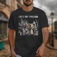 Let's Get Trashed Unisex T-Shirt - Fun Raccoon & Opossum Beer Design