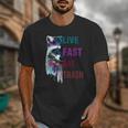 Live Fast Eat Trash Raccoon Lovers Unisex T-Shirt - Fun & Quirky Style