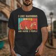 Raccoon Lover Unisex Introvert T-Shirt - Fun Gift for Men & Women