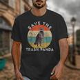 Raccoon Retro Sunset Unisex T-Shirt - Save the Trash Panda