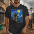 Raccoon Starry Night Unisex T-Shirt - Van Gogh Art Lovers