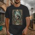 Raccoon Tarot Card Unisex T-Shirt | Cottagecore & Goblincore Style Raccoon Tarot Card Unisex T-Shirt | Cottagecore & Goblincore Style