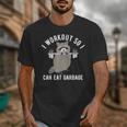 Raccoon Trash Panda Workout Unisex T-Shirt - Gym Humor