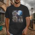 Raccoon Unisex T-Shirt – Moonlit Howl Wildlife Theme Apparel
