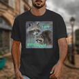 Sad Raccoon Unisex T-Shirt - Motivational Graphic Tee