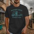 Support-Local-Street-Cat Vintage Raccoon Opossum Skunk Unisex T-Shirt