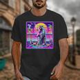 Vaporwave Raccoon Synthwave T-Shirt - Retro Unisex Tee Gift