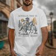 Cowboy Raccoon Rodeo Unisex T-Shirt - Fun First Rodeo Theme