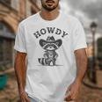 Howdy Cowboy Raccoon Unisex T-Shirt – Fun Animal Design for All