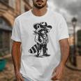 Raccoon Cowboy Unisex T-Shirt - Western Country Style for Men & Women