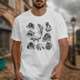 Raccoon Portrait Unisex T-Shirt - Wild & Playful Sketch Design