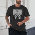 Alien UFO Raccoon Unisex T-Shirt - Fun Gift for All Ages