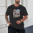 Christmas Howling Raccoon Unisex T-Shirt - Festive Family Fun