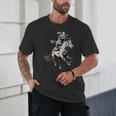 Cowboy Racoon Riding Horse T-Shirt - Vintage Western 90s Retro Unisex