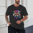 Hippie Raccoon Tie Dye Unisex T-Shirt - Psychedelic Peace Vibe