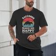 Raccoon Lover Retro Tee - Fun Unisex T-Shirt for Animal Fans
