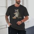 Raccoon Pizza Party Unisex T-Shirt | Fun Animal Graphic Tee