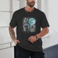 Raccoon Shirt 3 Racoons Howling At Moon Weird Cursed Unisex T-Shirt