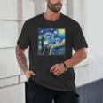 Raccoon Starry Night T-Shirt - Unisex Graphic for Nature Lovers