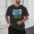 Raccoon Starry Night Unisex T-Shirt - Cozy Forest Art