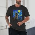 Raccoon Starry Night Unisex T-Shirt - Van Gogh Art Lovers