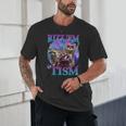 Rizz Em Retro Raccoon Meme Unisex T-Shirt | Fun Gift Tee