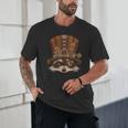 Steampunk Raccoon Vintage Art Unisex T-Shirt - Unique Gift