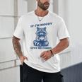 Moody Raccoon Meme Unisex T-Shirt | Funny Trash Panda Tee