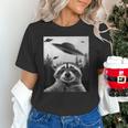 Alien UFO Raccoon Unisex T-Shirt | Fun Sci-Fi Design for Enthusiasts