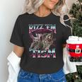 Autism Rizz Em With The Tism Meme Autistic Racoon Unisex T-Shirt