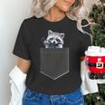 Cute Raccoon Pocket Tee - Unisex T-Shirt for Animal Lovers