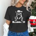 Raccoon Cowboy Western T-Shirt - Rustic Vibe for Adults & Kids