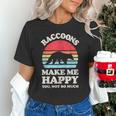 Raccoon Lover Retro Tee - Fun Unisex T-Shirt for Animal Fans