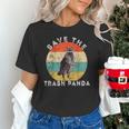Raccoon Retro Sunset Unisex T-Shirt - Save the Trash Panda