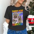 Raccoon Tummy Ache Survivor | Unisex Small T-Shirt