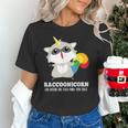 Racoonicorn Unisex T-Shirt - Whimsical Raccoon with Unicorn Horn Design