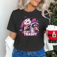 Stay Trashy Raccoon & Opossum Lover Unisex T-Shirt - Fun Wildlife Theme