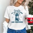Funny Raccoon Nervous Meme Unisex T-Shirt | Trash Panda Gift Tee