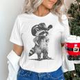 Raccoon Cowboy Graphic Tee - Unisex Meme T-Shirt for Fun