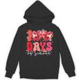 100 Days Of School Retro Disco Hearts 100Th Day Of School Hoodie