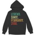 17 Years Old Legend Since February 2008 17Th Birthday Hoodie